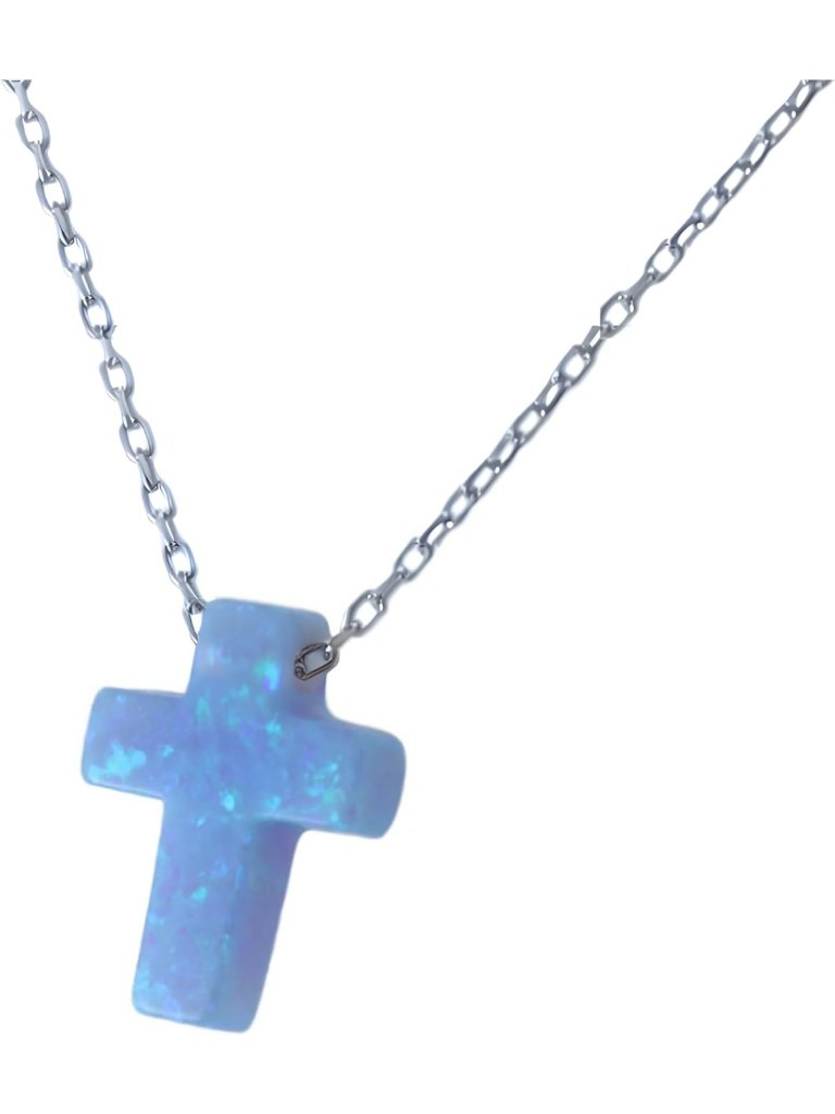 Handmade Sterling Silver 925 Cross Pendant Necklace For Men & Women, Small Charm
